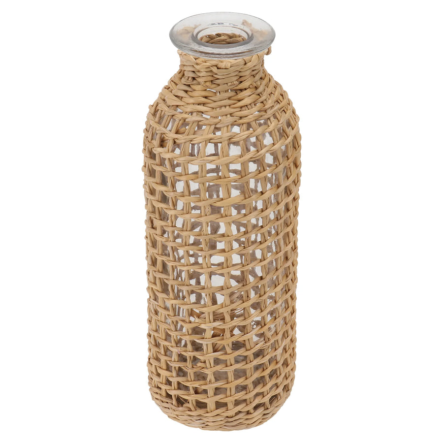 Rustic Wicker Vase for Dried Flower Arrangements