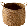 Japanese Style Woven Seagrass Baskets for Storage and Decor