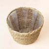 Large Natural Seagrass Planter for Indoor Plants