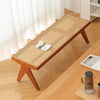 Japanese Rattan Bench for Dining and Relaxation Spaces