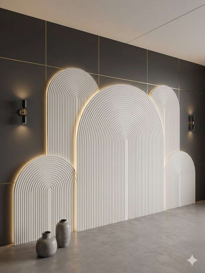 Arch Wall with Mirror