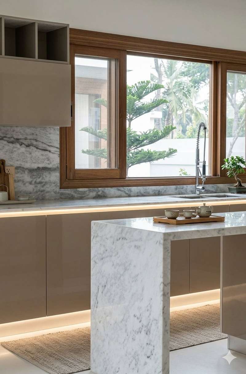 Brown Gloss Single Counter